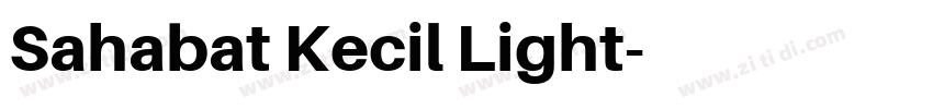 Sahabat Kecil Light字体转换